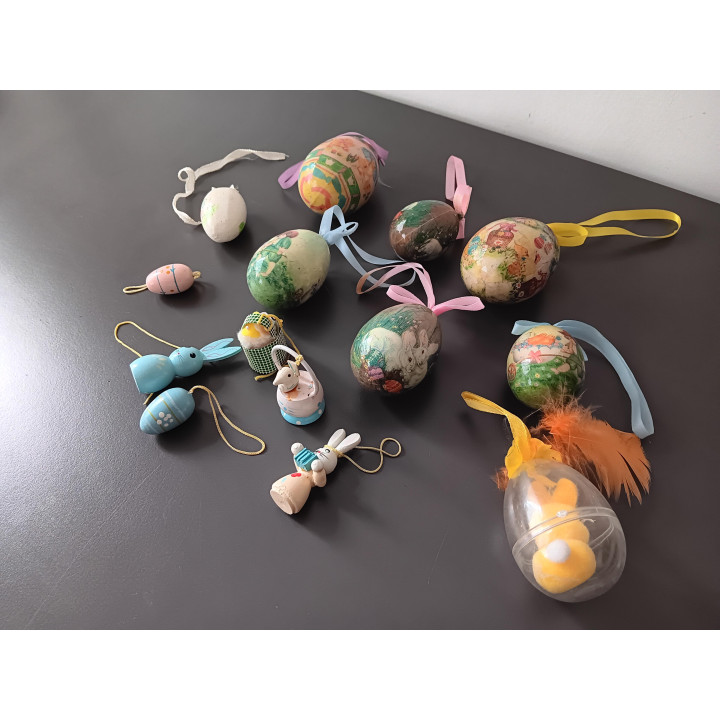 Paasornamenten hangdecoratie set van 14 stuks