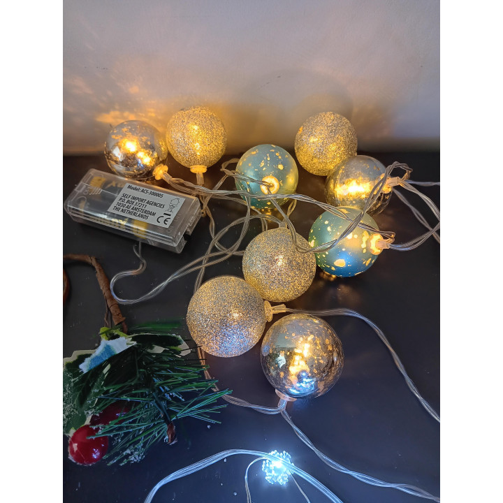 Set kerstdecoratie mix van 14 stuks