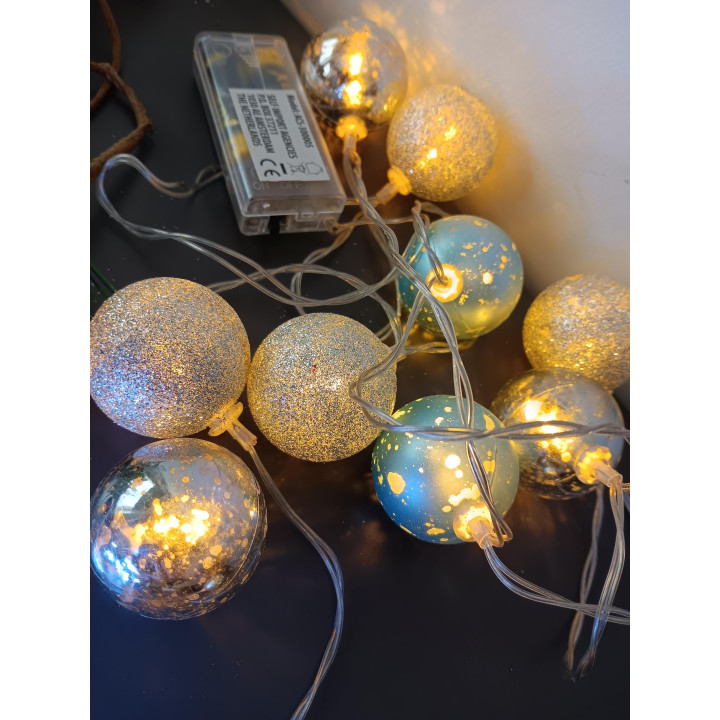Set kerstdecoratie mix van 14 stuks