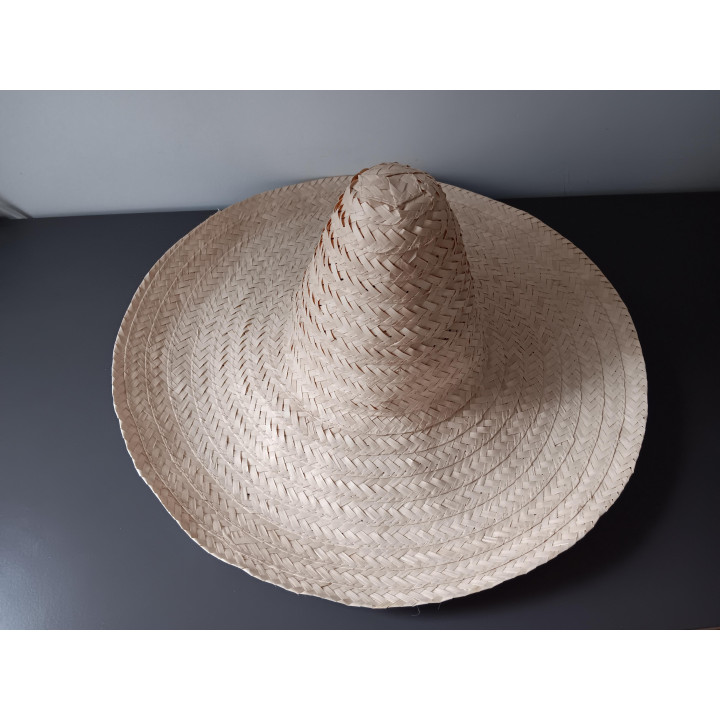Gevlochten rieten sombrero
