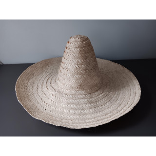 Gevlochten rieten sombrero