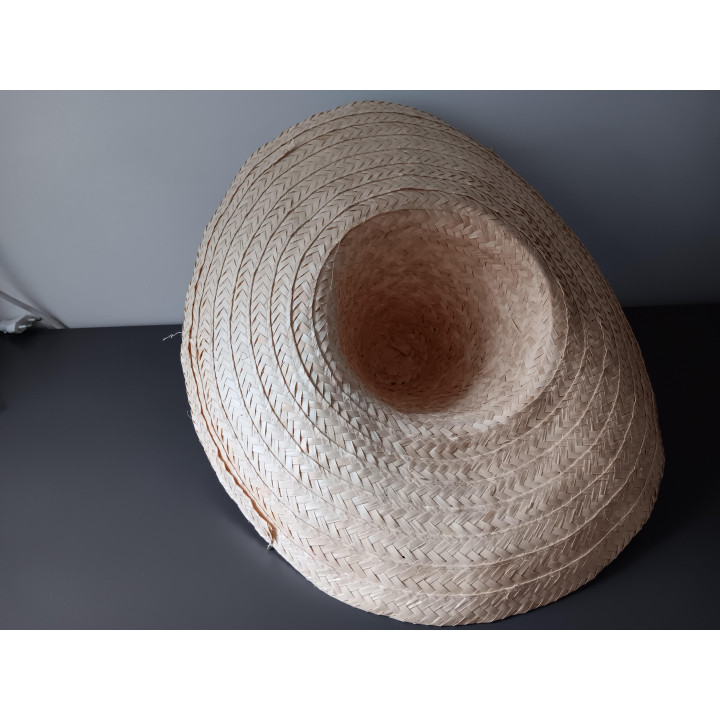 Gevlochten rieten sombrero