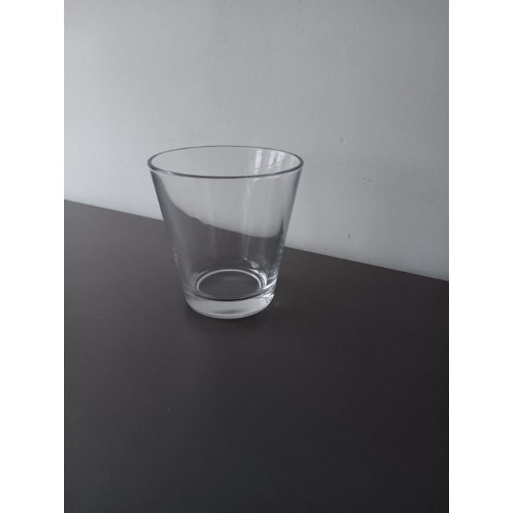 Helder drinkglas met verzwaarde bodem