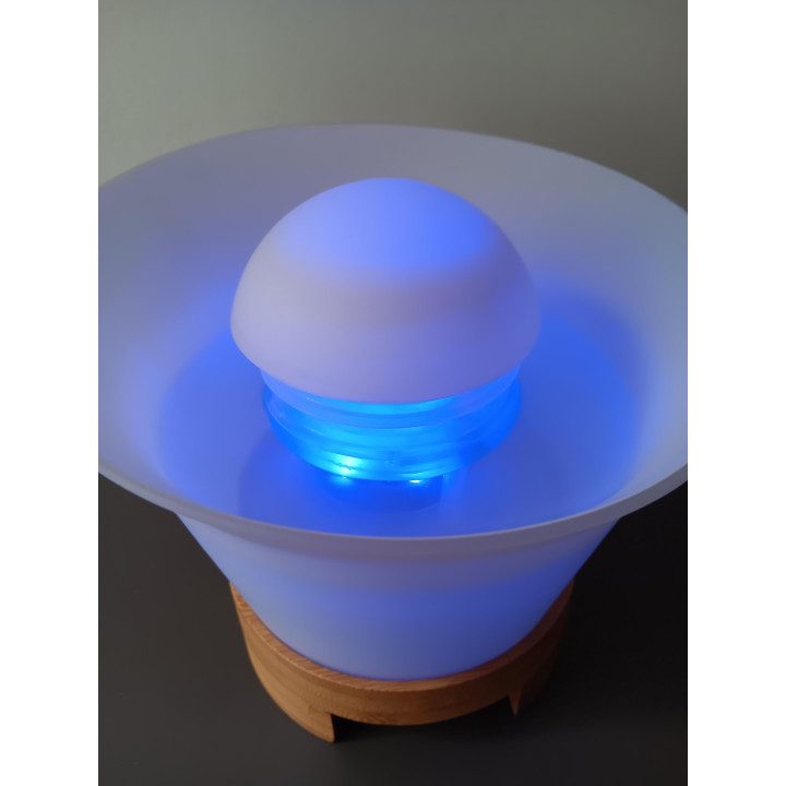 Ultrasone luchtbevochtiger met led verlichting