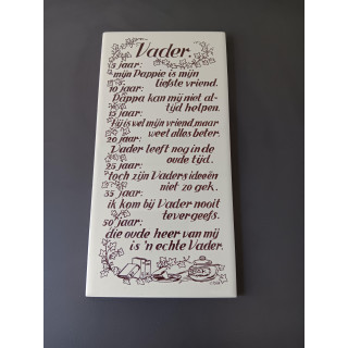 Vader spreuk tegel