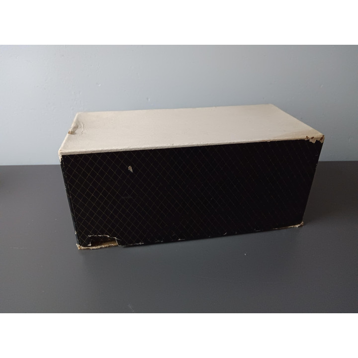 Set van 12 glazen onderzetters in originele doos