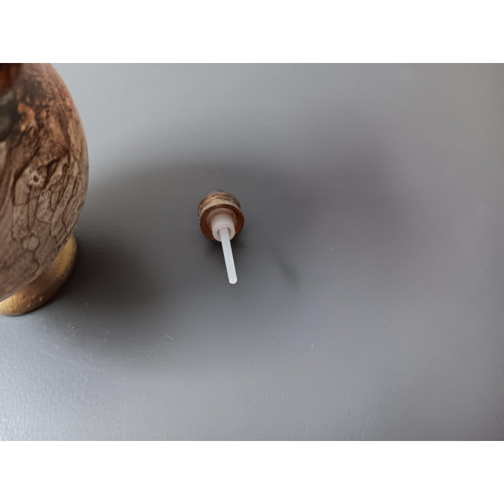 Vintage Griekse parfumfles kleine keramische olie-parfumpot met godinnenscènes