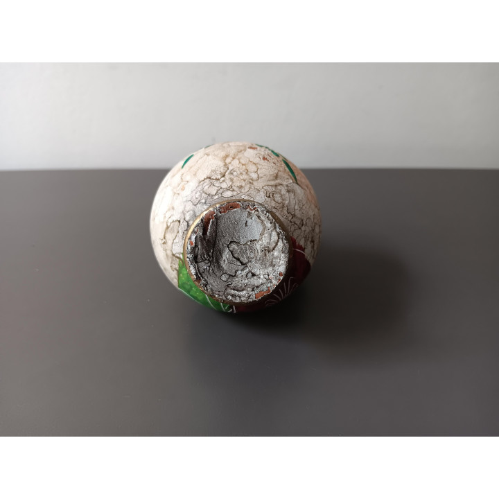 Vintage Griekse parfumfles kleine keramische olie-parfumpot met godinnenscènes