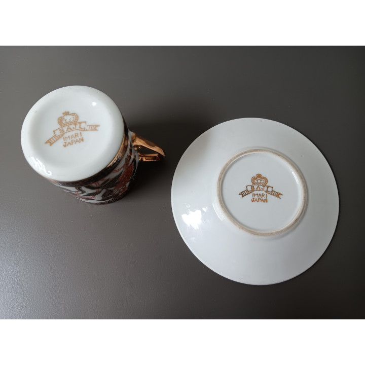 Imari Japan kop en schotel Saji porselein