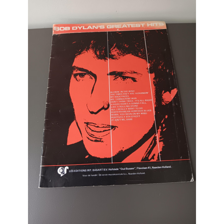 Bob Dylan vintage songbook bladmuziek en songteksten