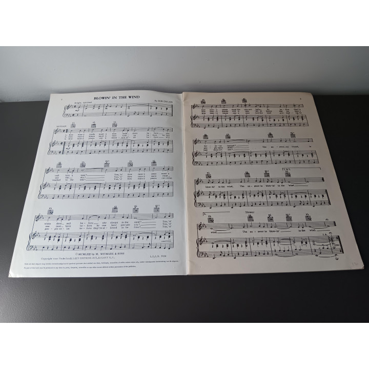 Bob Dylan’s Greatest Hits - Bladmuziek (Les Editions Basart, vintage)