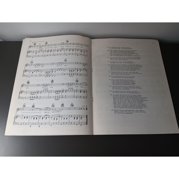 Bob Dylan vintage songbook bladmuziek en songteksten