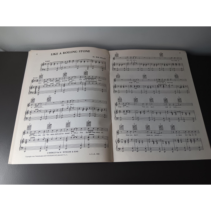 Bob Dylan vintage songbook bladmuziek en songteksten