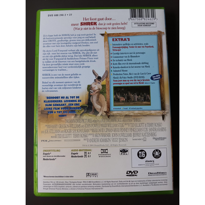 Shrek dvd