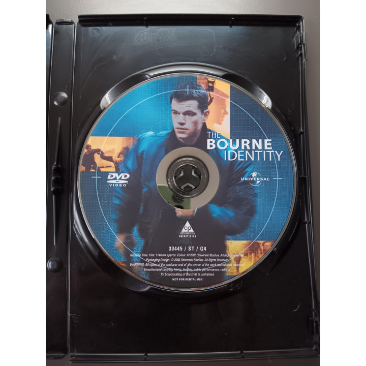 The Bourne Identity dvd