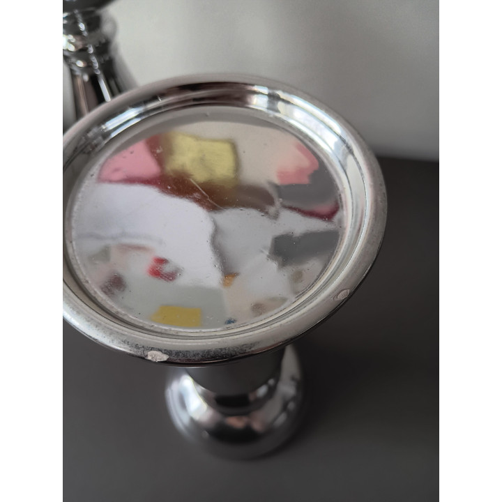 Zilveren kandelaars set