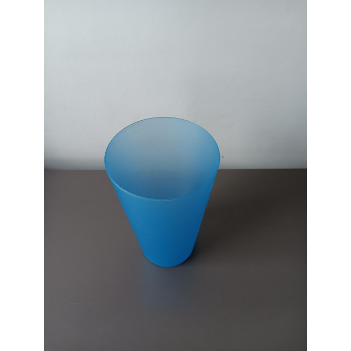 Blauwe kunststof drinkbeker