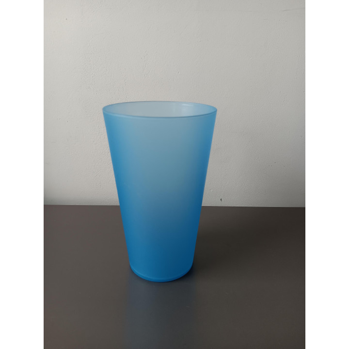 Blauwe kunststof drinkbeker