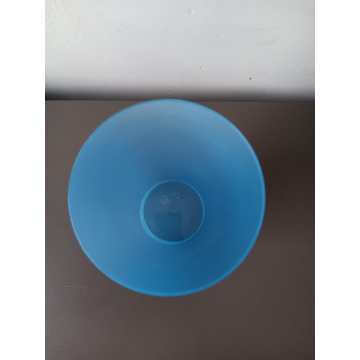 Blauwe kunststof drinkbeker