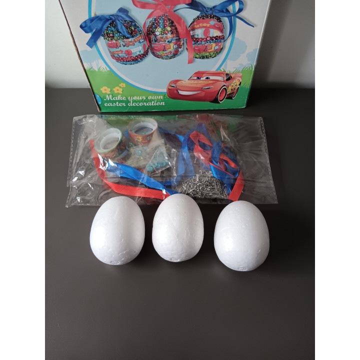Disney Cars maak je eigen paasdecoratie set (nieuw & compleet)