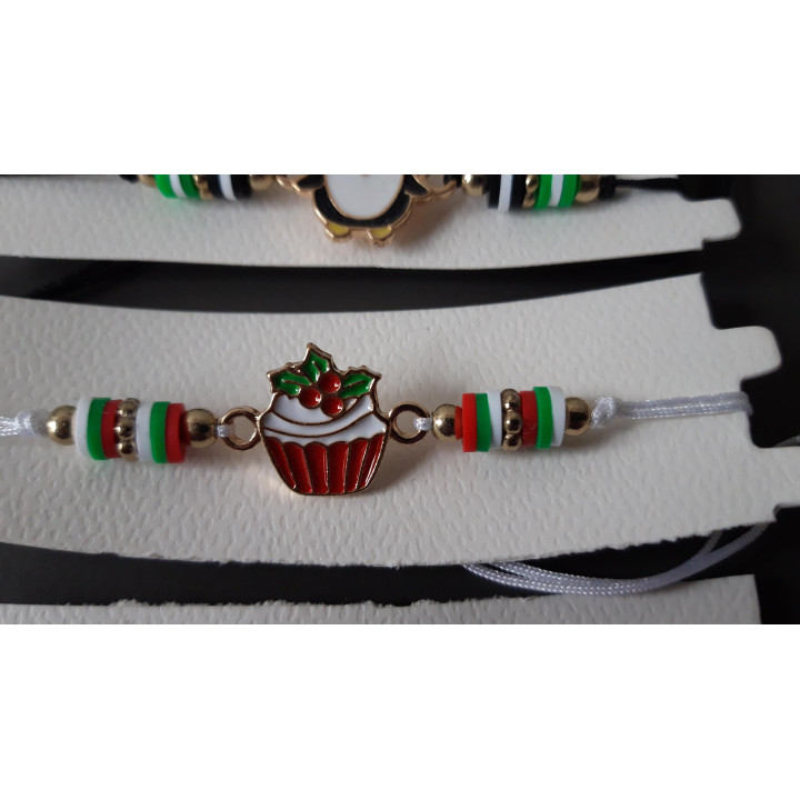 Kerst armbandjes set van 3 verstelbaar