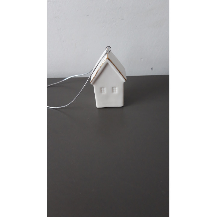 Kerst mini huisje keramiek