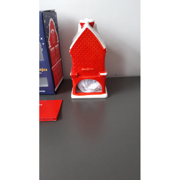 Hollands Keramisch Huisje Nr 5 Vakwerkhuisje met LED lichtje