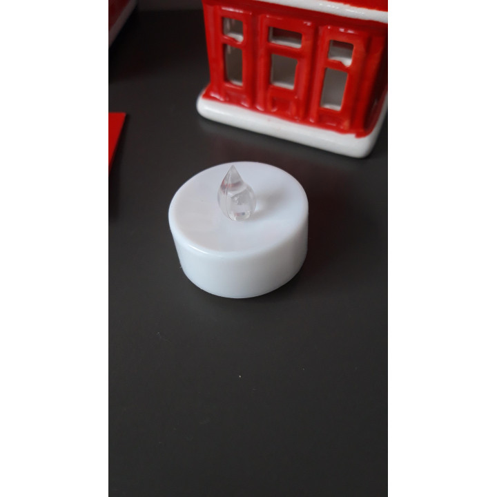 Hollands Keramisch Huisje Nr 5 Vakwerkhuisje met LED lichtje