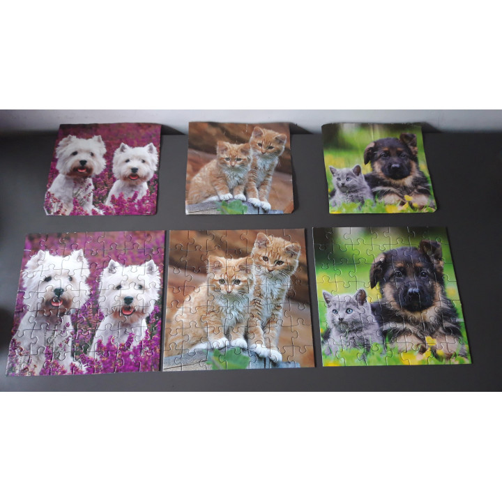 Ravensburger puzzel 3 x 49 dieren