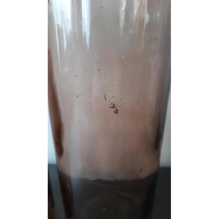 Set van twee glazen vazen oudroze