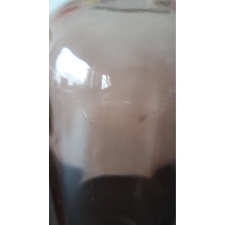 Set van twee glazen vazen oudroze