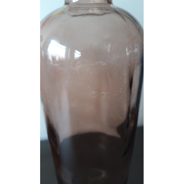 Set van twee glazen vazen oudroze