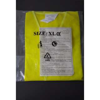 Veiligheidsvest XL geel reflecterend