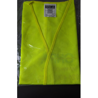 Veiligheidsvest geel met reflecterende strepen