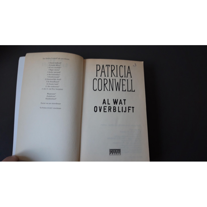 Al Wat Overblijft Patricia Cornwell