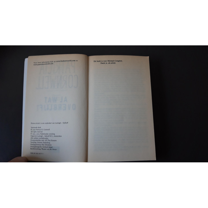 Al Wat Overblijft Patricia Cornwell