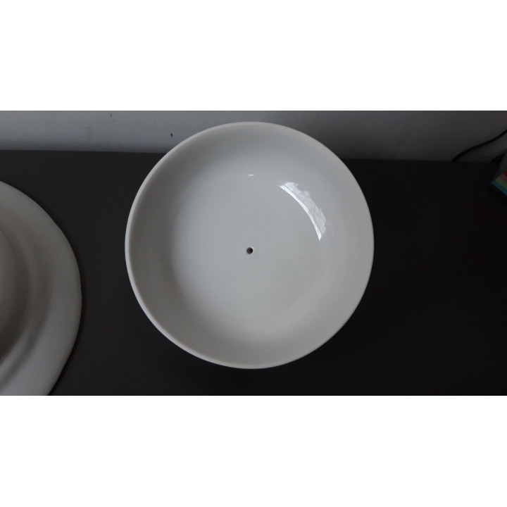 Wit porseleinen botervloot met deksel Thun Tsjechoslowakije