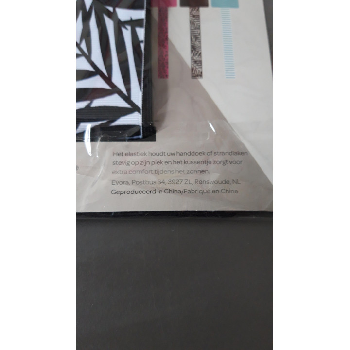 True Spirit handdoek elastiek met kussentje (nieuw)