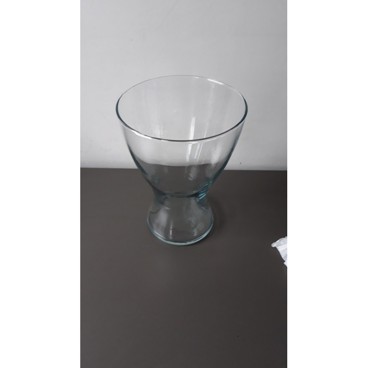 Glazen vaas met elegante vorm