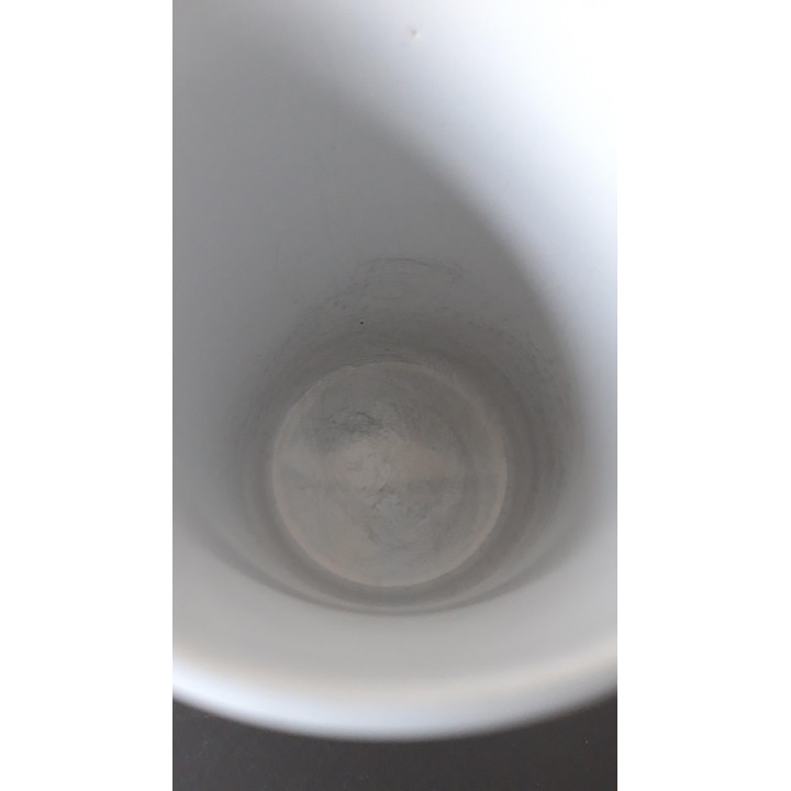 Geruite koffiemok stoneware rood grijs wit