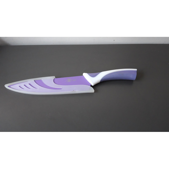Paars keukenmes Z&Y met beschermhoes