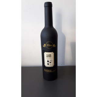 Wijnfles wijnaccessoires set zwart