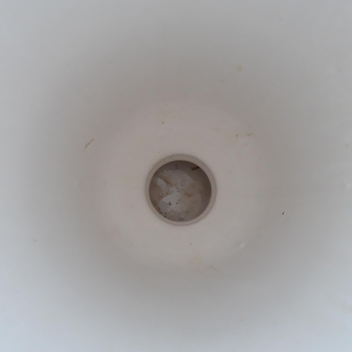 Grote crème keramieken vaas