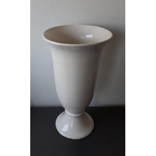 Grote crème keramieken vaas