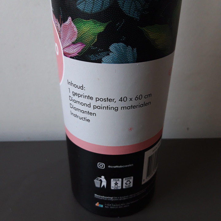 Craft Lab Diamond Painting set 40 x 60 cm bloemen