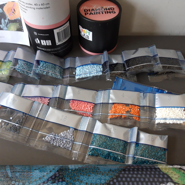 Craft Lab Diamond Painting Bloemen 40x60 cm Set