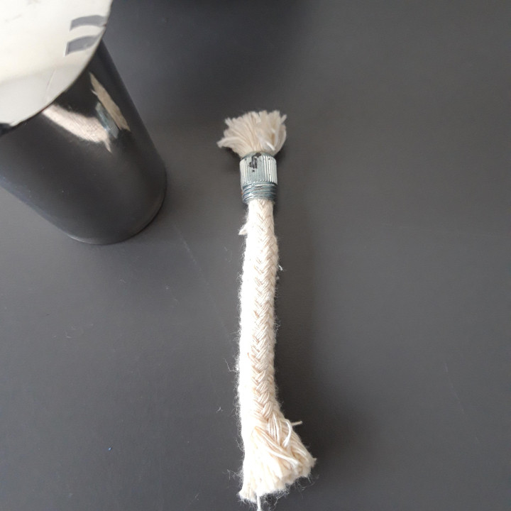 Keramische oliebrander met bruin decor