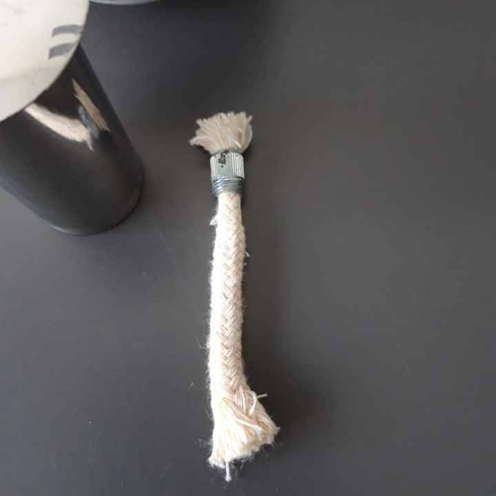 Keramische oliebrander met bruin decor