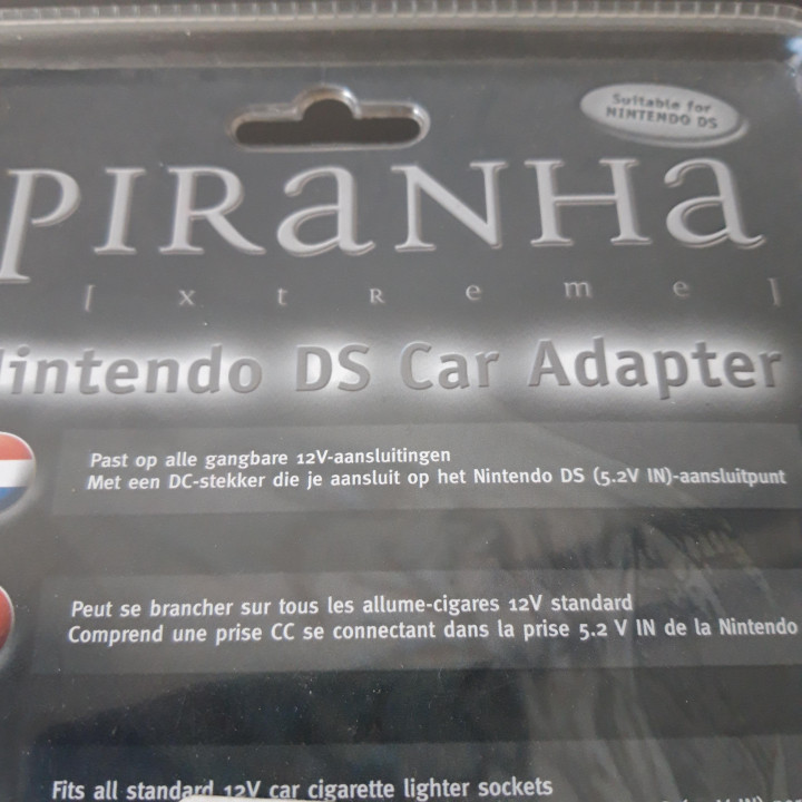 Piranha Nintendo DS Auto Oplader | Nieuw in Verpakking