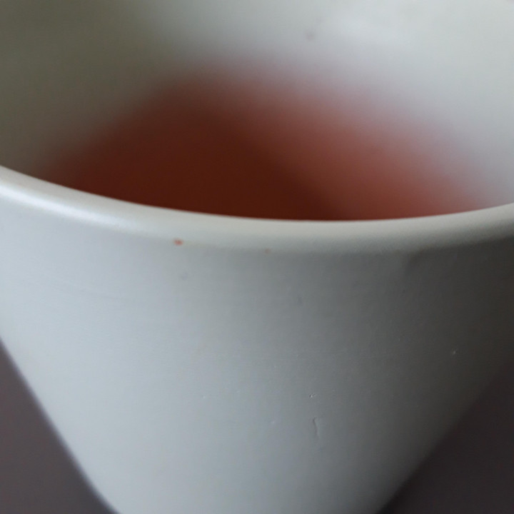 Lichtgroene keramieken bloempot